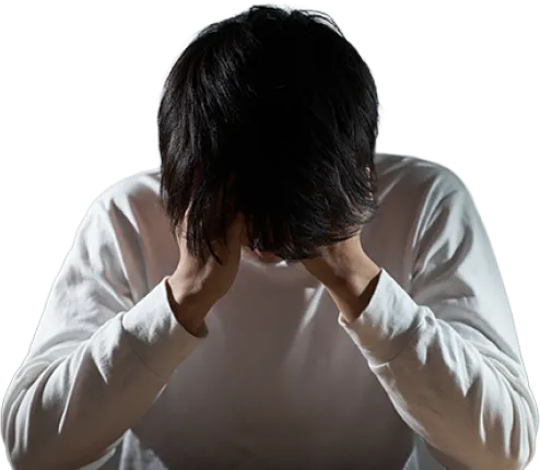 悩んでる男性